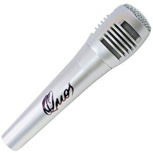 Omos WWE Wrestling Signed Microphone Mic BAS Beckett Cert Exact Proof Autograph